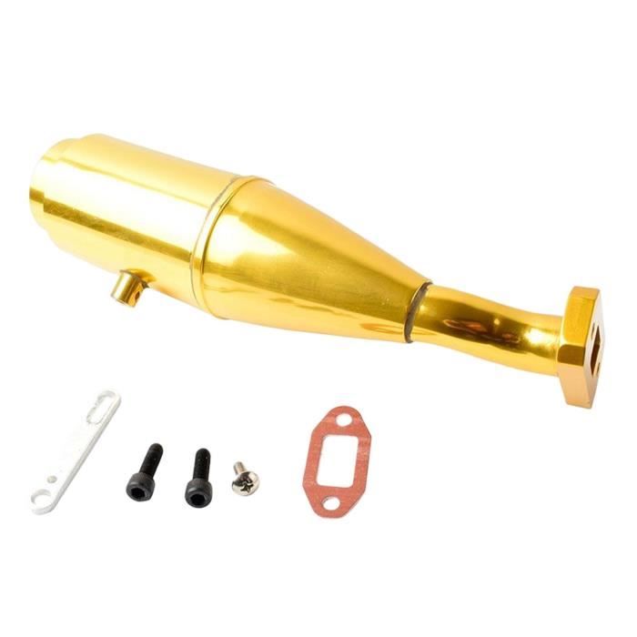 Tube D'Échappement Double Pour Voiture RC 1:8 - Alliage Aluminium, Compatible HSP, HPI