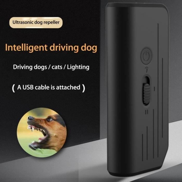 Outdoor Ultrasonic Dog Aggressive Attack Dogs Repeller Pets Trainers LED Flashlight Useful Pet