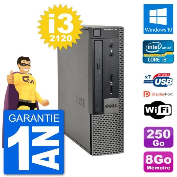 Acheter Ultra Mini PC Dell 790 USFF i3-2120 RAM 8Go Disque Dur 250Go Windows 10 Wifi Reconditionné - 208,00 € Ultra Mini PC Dell 790 USFF i3-2120 RAM 8Go Disque Dur 250Go Windows 10 Wifi Reconditionné - Dell reconditionné disponible sur Cdiscount Seconde Vie