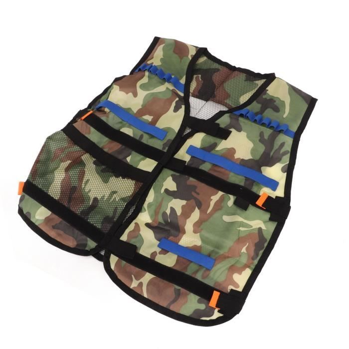 WoWa® Gilet Tactique Enfants pour Nerf Guns N, Kit De Veste Gilet Kids