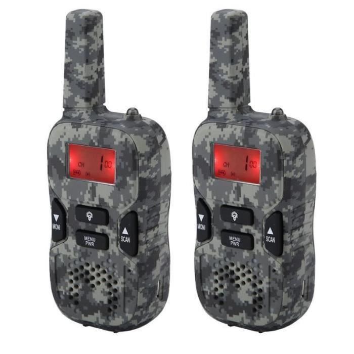 2 Talkies Walkies Enfants – 75 M Portée – ABS Résistant – Aventure Extérieur – Cadeau