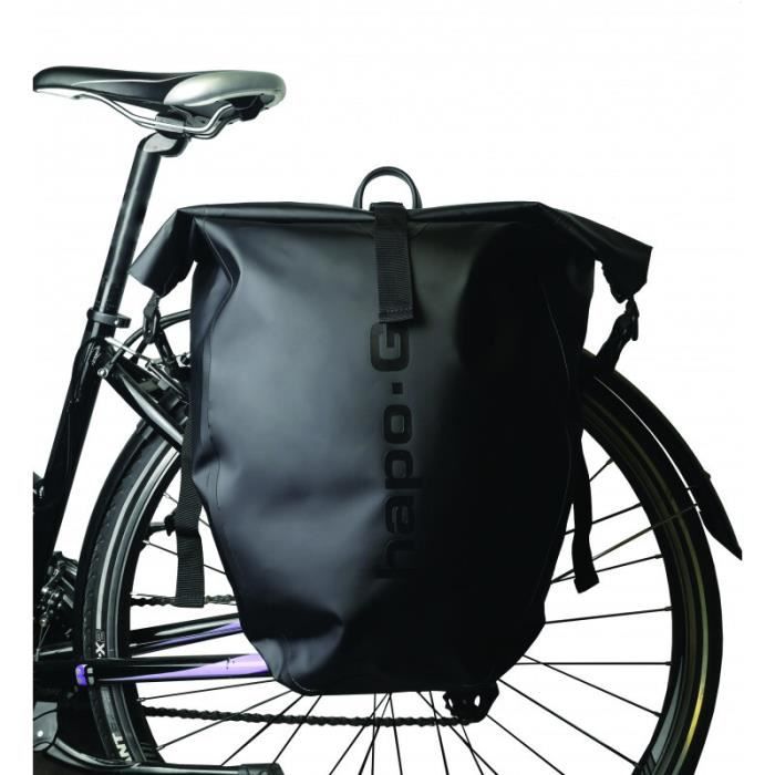 Sacoche arrière HAPO-G Waterproof - Noir - 20 litres - Vélo loisir