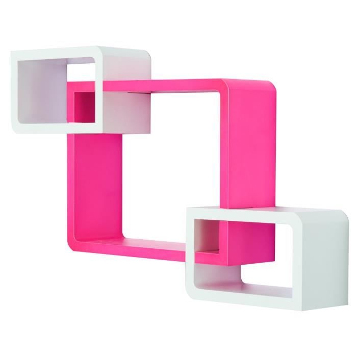Etagères murales design contemporain 3 de lot cubes étagères WH2I9DYE