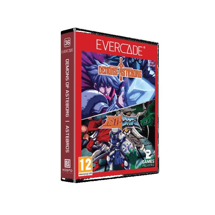 Jeu vidéo Evercade Demons of Asteborg & Astebros Cartouche n° 36 16 bits Plateforme