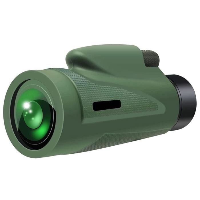 Télescope Monoculaire Grossissement 12 X 50 Hd Étanche Avec Support