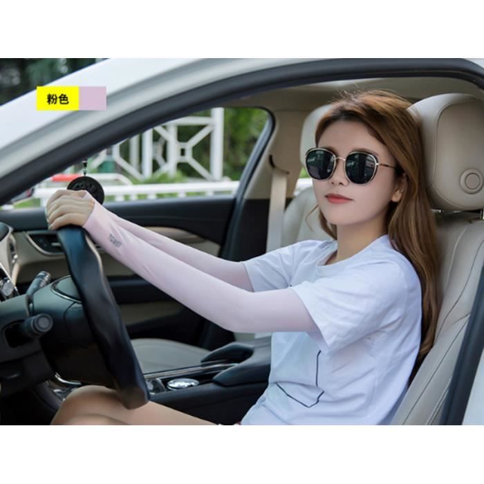1 Paire Manchettes Couvertures de Bras pour UV Protection Solaire Noir