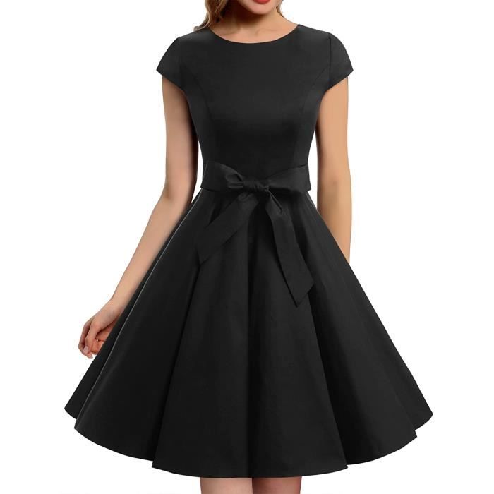 Robe noir vintage on sale