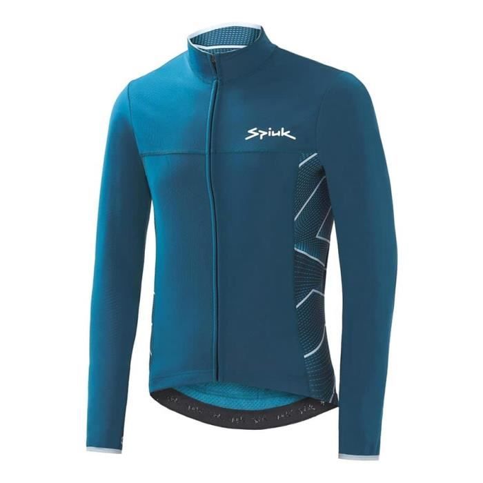 veste imperméable spiuk boreas - bleu - m pour homme - cycle - respirante et confortable
