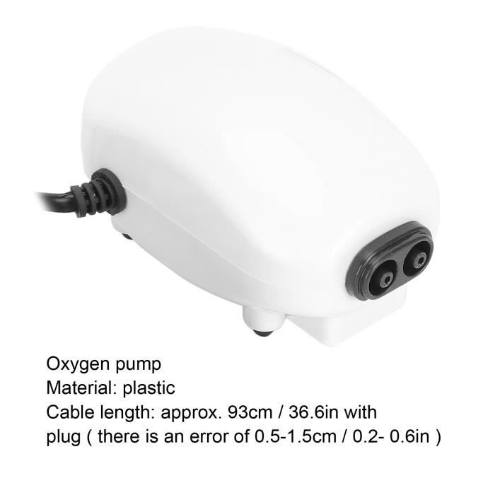 Comparer les prix de Pompe à air pour aquarium Pompe à oxygène petite pompe à air silencieuse à double sortie pour jardin groupe Prise UE 220V - Mxzzand