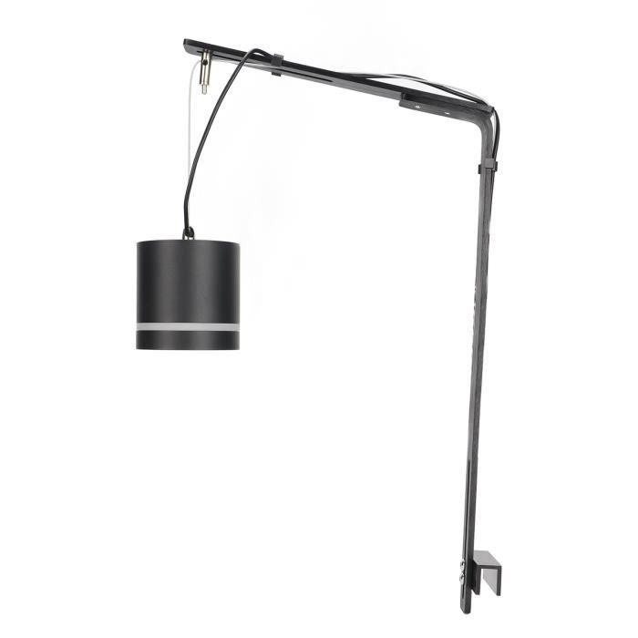 Comparer les prix de OMABETA Support de lumière d'aquarium Support de lumière pour Aquarium, cylindre COB en alliage animalerie eclairage Noir