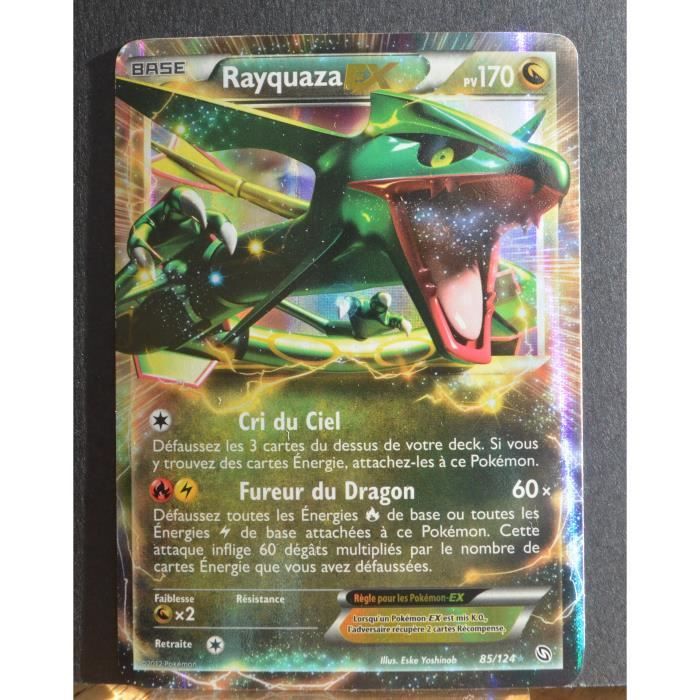 Carte Pokémon Rayquaza EX 170 PV 85124 NB06 Dragons Éxaltés NEUF FR