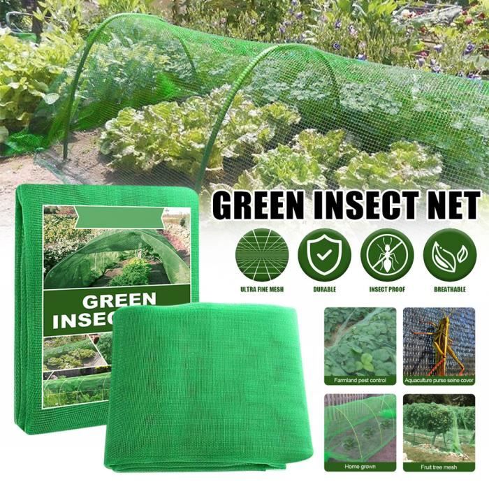 Filet De Protection Arbres Fruitiers 8x8m - Maille Fine 8mm Anti-Oiseaux Et Animaux - Polyéthylène Robuste