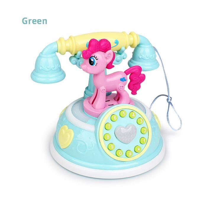 Naroote – Téléphone Jouet éducatif Pour Bébé, Avec Musique, Imitation D'appel, Rouge, Premier âge