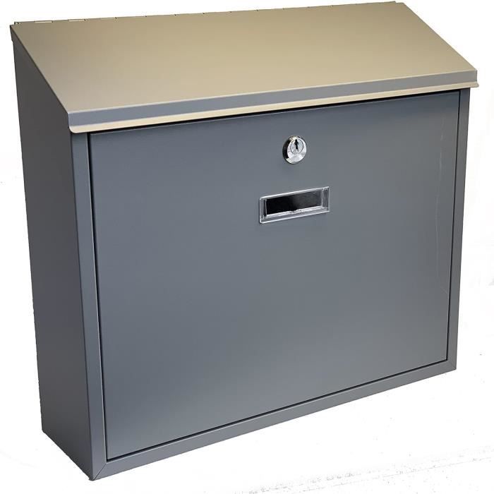 Boîte aux lettres Westmann Pippa Anthracite en acier moderne chic