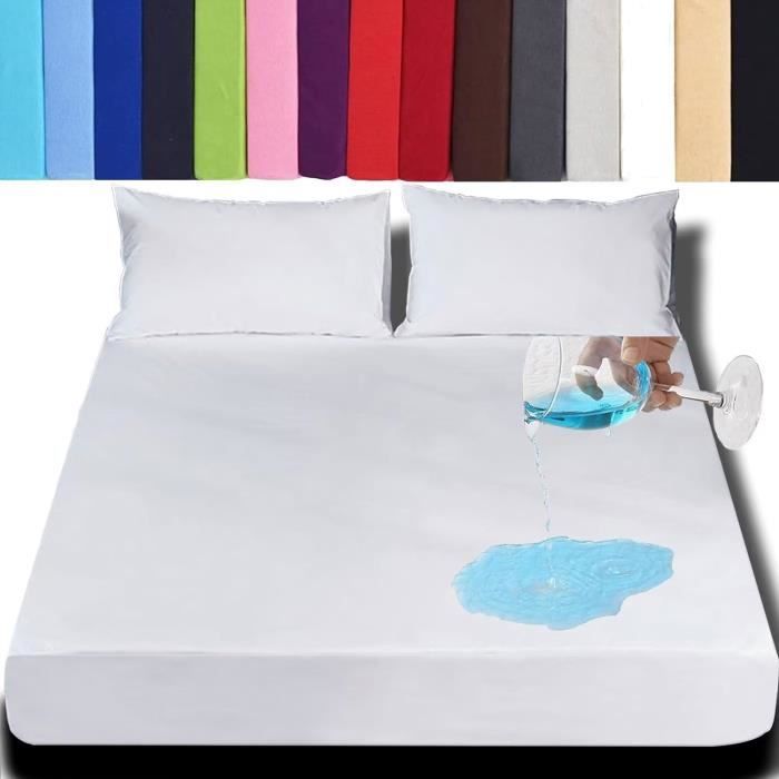 Generic Drap Housse - blanc 160x200 cm - Bonnets 30 cm pour Matelas Épais - Microfibre brossée à prix pas cher | Maroc