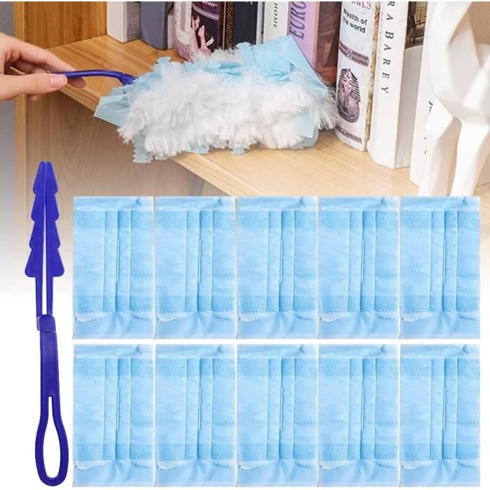 YZROHYI 50 Pcs Recharge Plumeau Poussiere Pour Swiffer Duster