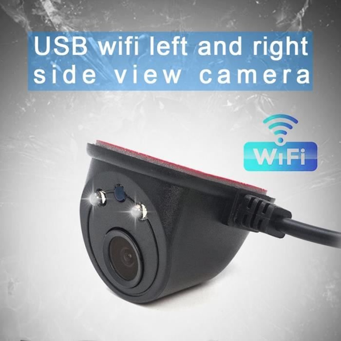 PolarLander Caméra Voiture WiFi 5V Angle Mort Avant Arrière 720P DVR Pour IPhone Android