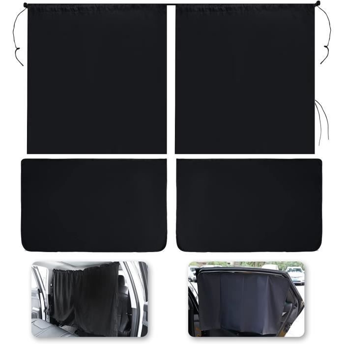 Rideau Séparateur De Voiture YOYEAH 140x80cm - Pare-Soleil Amovible Pour Fenêtre Arrière, Camping, Intimité | Compatible La Plupart Des Modèles