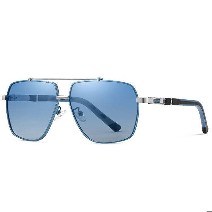 Lunettes De Soleil Shimano HG-081N – Monture Métal Argent, Verres Polarisés TD BR