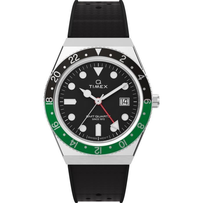 Montre - TIMEX - TW2W57500 - Caoutchouc Noir - 38 mm - Résistante à leau 5 bar