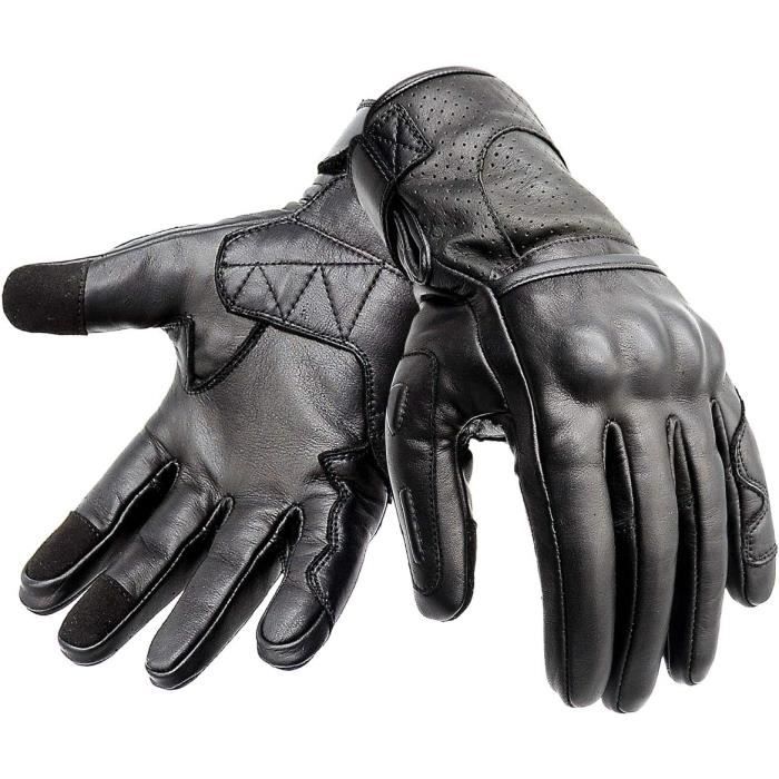 Gants de Moto d'été en cuir de mouton,respirants,pour Motocross,DH,pour