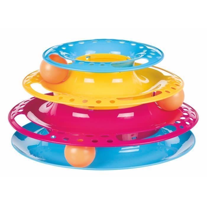 Jouet pour chat - Trixie - Tour de jeu - 3 niveaux - Ø 25 cm - Intérieur Jouet pour chat - Trixie - Tour de jeu - 3 niveaux - Ø 25 cm - Intérieur