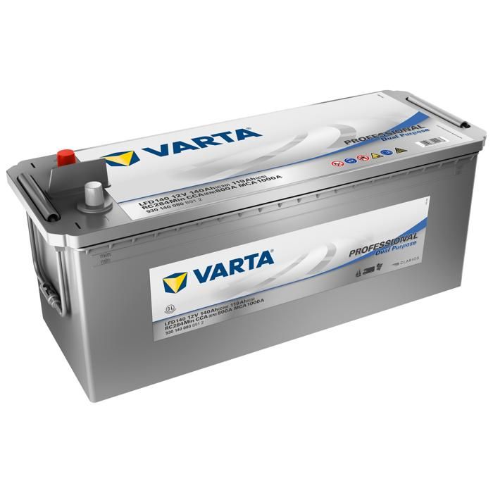 Batterie VARTA Professional Dual Purpose EFB LED 190 12V 190AH 1050 AMPS 513x223x223 + Gauche