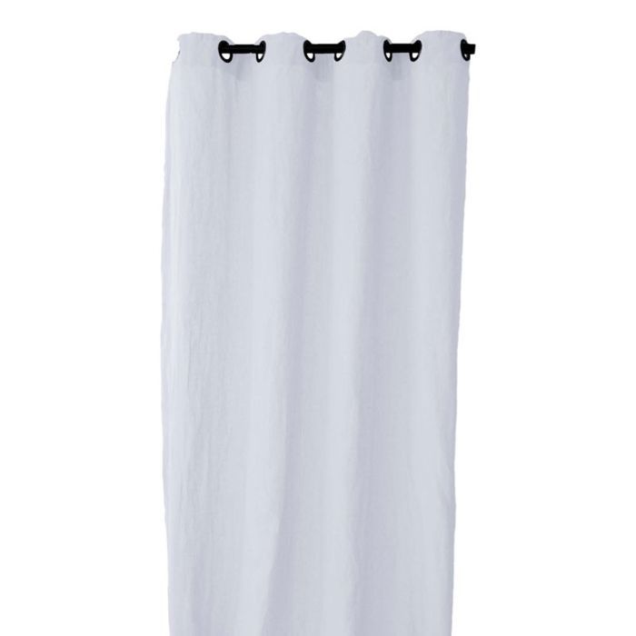 Rideau à œillets Sonate 140 x 280 cm 100% Lin lavé Vent du sud - Neige Rideau à œillets Sonate 140 x 280 cm 100% Lin lavé Vent du sud - Neige