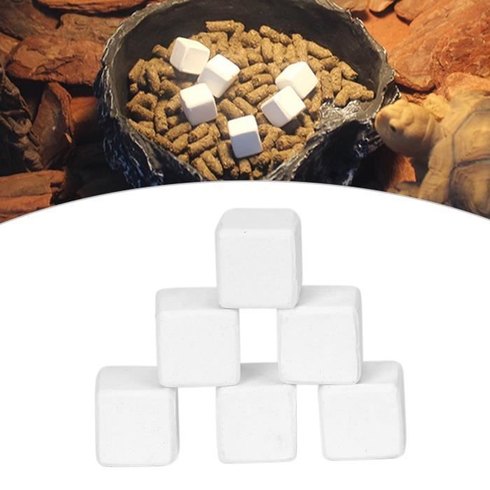 Meilleurs prix pour Pierre minérale de tortue 6 pcs Aquarium calcaire Pierre bloc minéral naturel environ 12x12x12mm (paquet de 6 grains) tout neuf