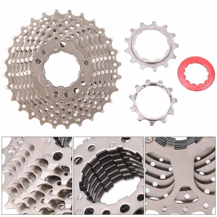 VINGVO Roue libre de vélo Pignon de Roue Libre de Cassette en Acier à 9 ...