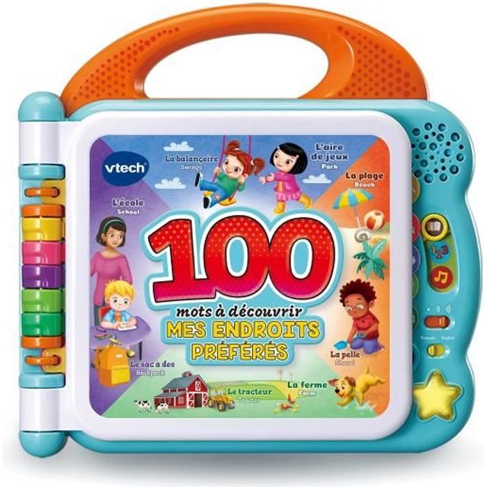 Vtech Mon Imagier Bilingue Mes Endroits Preferes 18 Mois 4 Ans Cdiscount Jeux Jouets