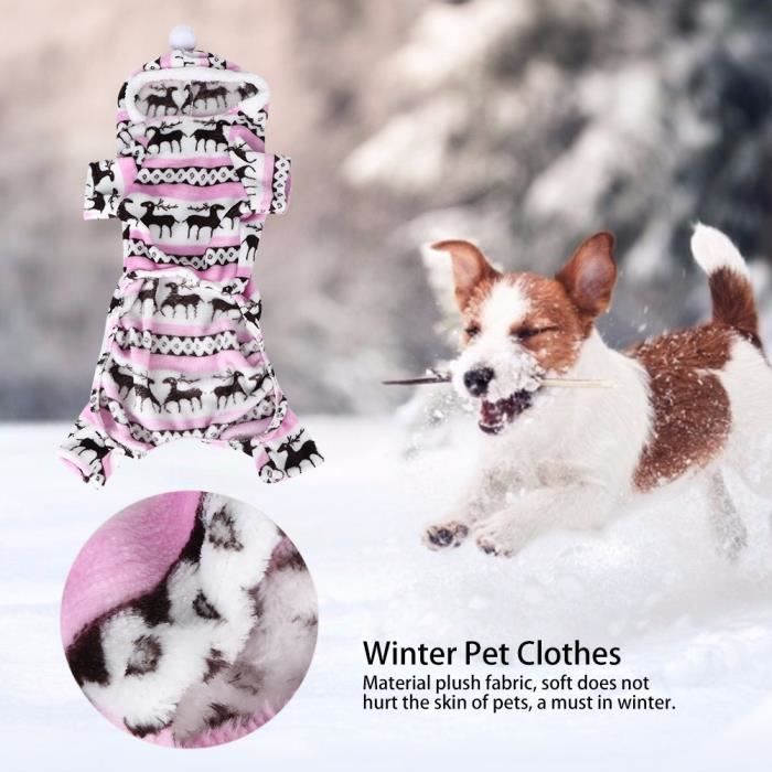 Meilleurs prix pour Vêtements pour chiens - Vvikizy - M - Peluche douce - Hiver chaud - Confortable et mignon