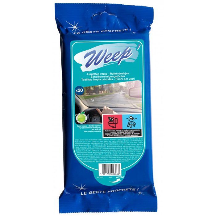 Lingettes rafraîchissantes / Lingettes nettoyantes, parfum Citron