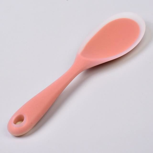 Cuillère à Riz En Silicone Antiadhésive - Pour Cuiseur à Riz, Pratique Et Debout - Blanche, Facile à Nettoyer - 8