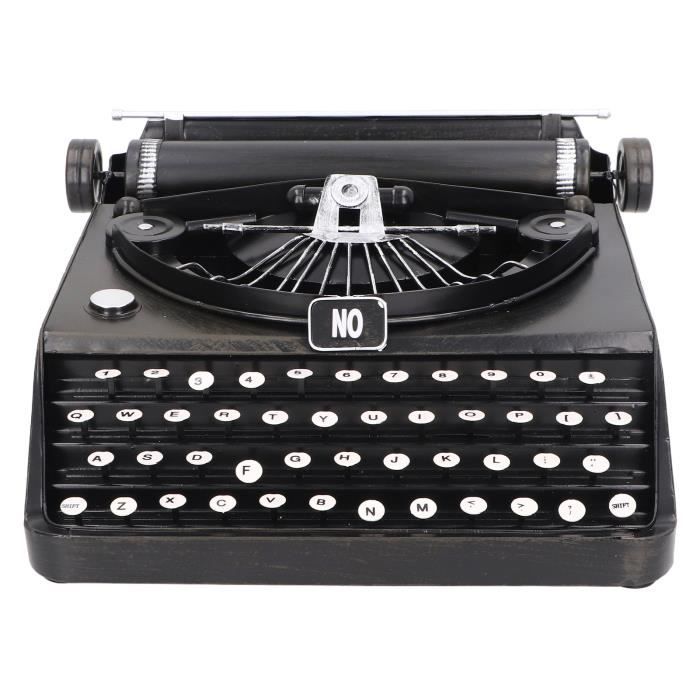 Modèle De Machine à écrire Vintage En Fer - Décoration Bureau Et Anti-stress - 31x31x11,5 Cm