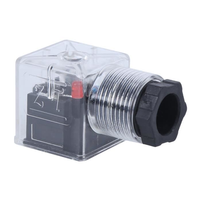 Fiche électrovanne 24V Lot De 5 - Connecteur Bobine Avec LED Universel Industriel