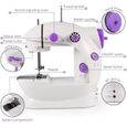 Mini Machine à coudre électrique - Surjeteuse Garment ménage Assistant Multifonction - 17x9x19 cm-1