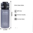 500ml Plastique Bouteille d'eau Reutilisable Sans BPA Transparente Sport Gourde Filtrante Infuseur Gourdes de Camping et Rand 69-1