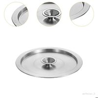 Couvercle Rond En Acier Inoxydable 30cm - Poignée Antirouille Pour Poêle Et Casserole