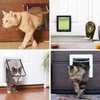 Chatière à 4 Modes Avec Verrouillage – Pour Porte, Mur Ou Fenêtre – Résistante Aux Intempéries, Pour Chats Et Petits Chiens