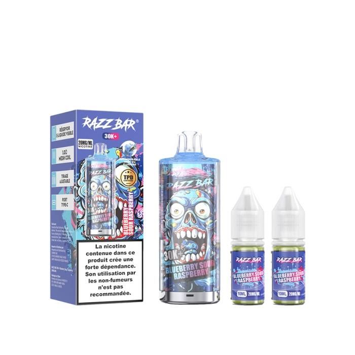 Puff RazzBar Blueberry Sour Raspberry 20mg - Cdiscount Au quotidien