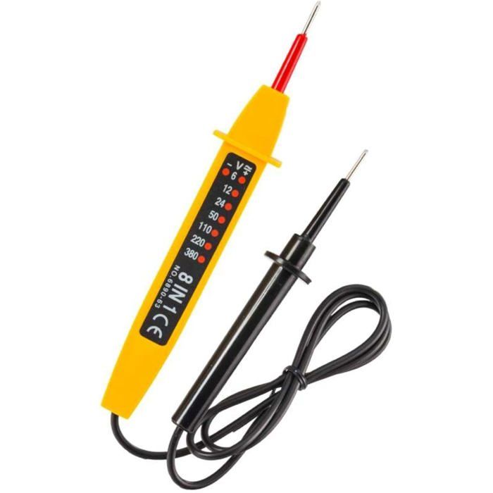 58200 Testeur 8 Fonctions 6-400 V Noir/Jaune - Cdiscount Auto
