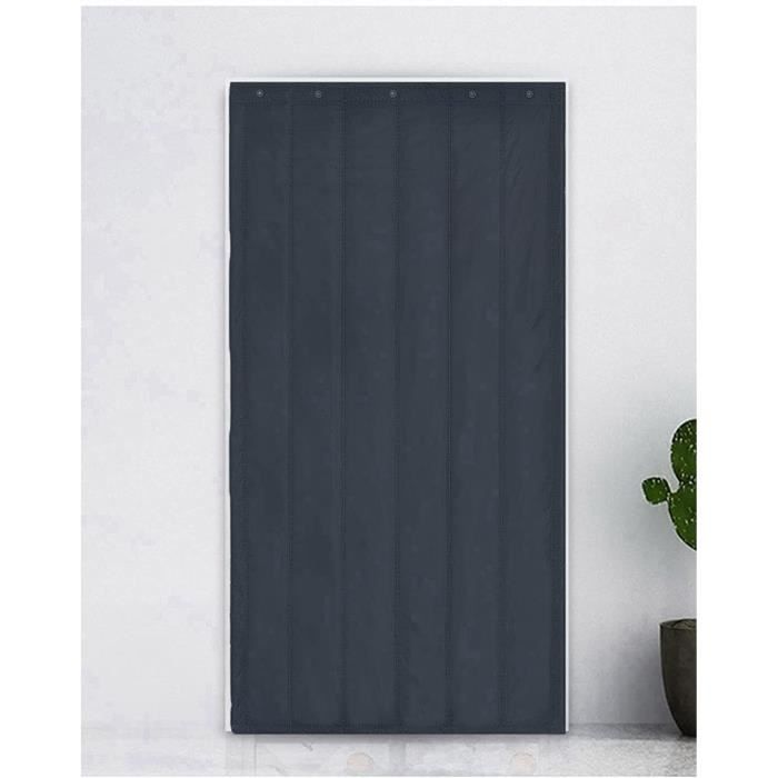 Rideau de porte magnétique en coton épais,isolation phonique  froide,conservation de la chaleur,double porte- Gray-90cmx220cm - Cdiscount  Maison