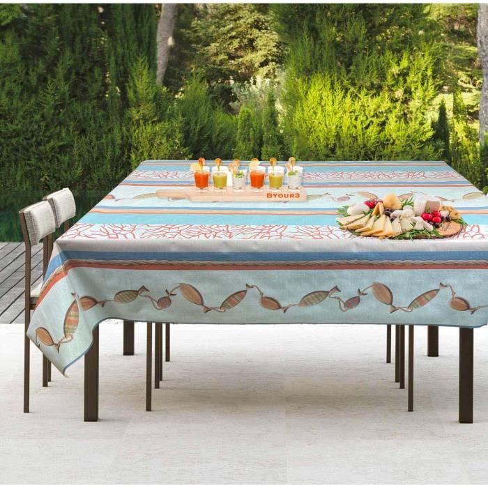 Flei Nappe Rectangulaire En Toile 90 X 170 Cm Poussière Tissu De Table à Manger, Lavable Entretien Facile Résistant Résistance Aux Rides