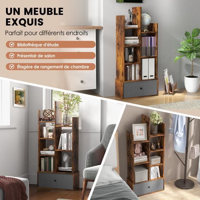 Bibliothèque à 7 Niveaux, Bibliothèque Géométrique Anti-Basculement