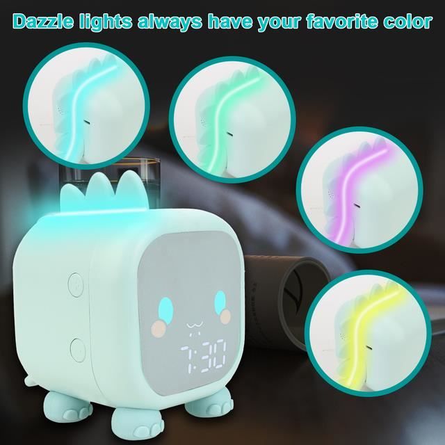 Chat Réveil Enfant Éducatif Jour/Nuit Lumineux en Silicone avec Veilleuse – Réveil Éducatif pour Enfants, Horloge avec Lumière Apaisante, Idéale pour Garçons et Filles, Parfait pour Chambre d'Enfant Chat Réveil Enfant Éducatif Jour/Nuit Lumineux en Silicone avec Veilleuse – Réveil Éducatif pour Enfants, Horloge avec Lumière Apaisante, Idéale pour Garçons et Filles, Parfait pour Chambre d'Enfant