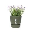 ELHO Pot de fleurs rond Greenville 30 - Extérieur - Ø 29,5 x H 27,8 cm - Vert feuille-2