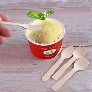 1000 Cuillères à Crème Glacée En Bois – 2,4 Pouces – Bouleau Naturel – Lot Pro