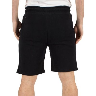 Short de survetement Ellesse Noli pour homme Noir Coupe droite Tissu doux et brosse a l interieur