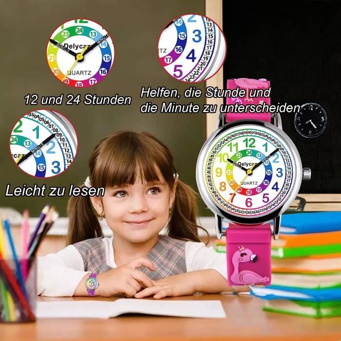 Cadeau pour les filles de 3 à 8 ans Enfant, enfants Montre